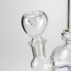 6" Assorted Design Stemless Glass Bong with 14mm Bowl Joint