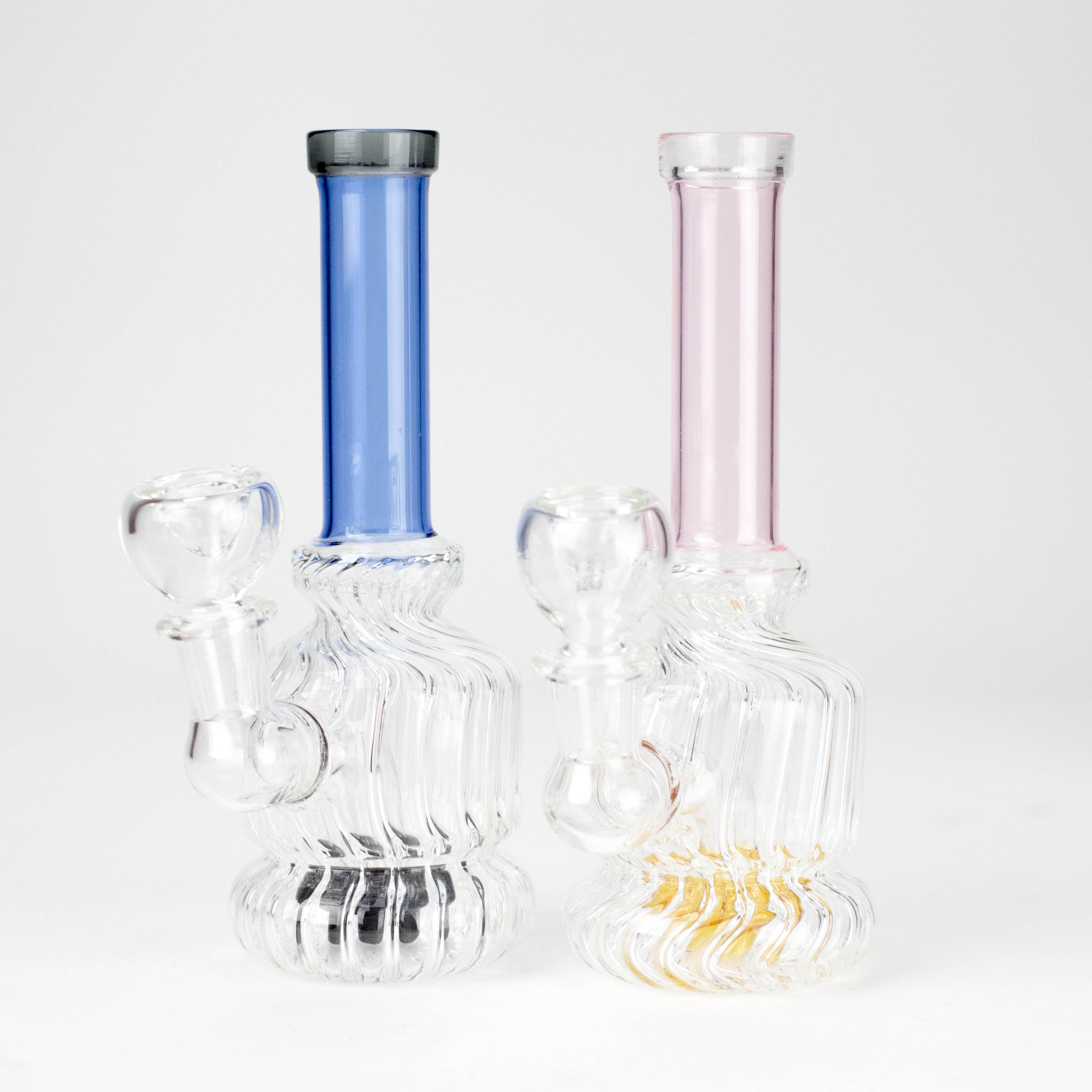 6" Assorted Design Stemless Glass Bong Main image
