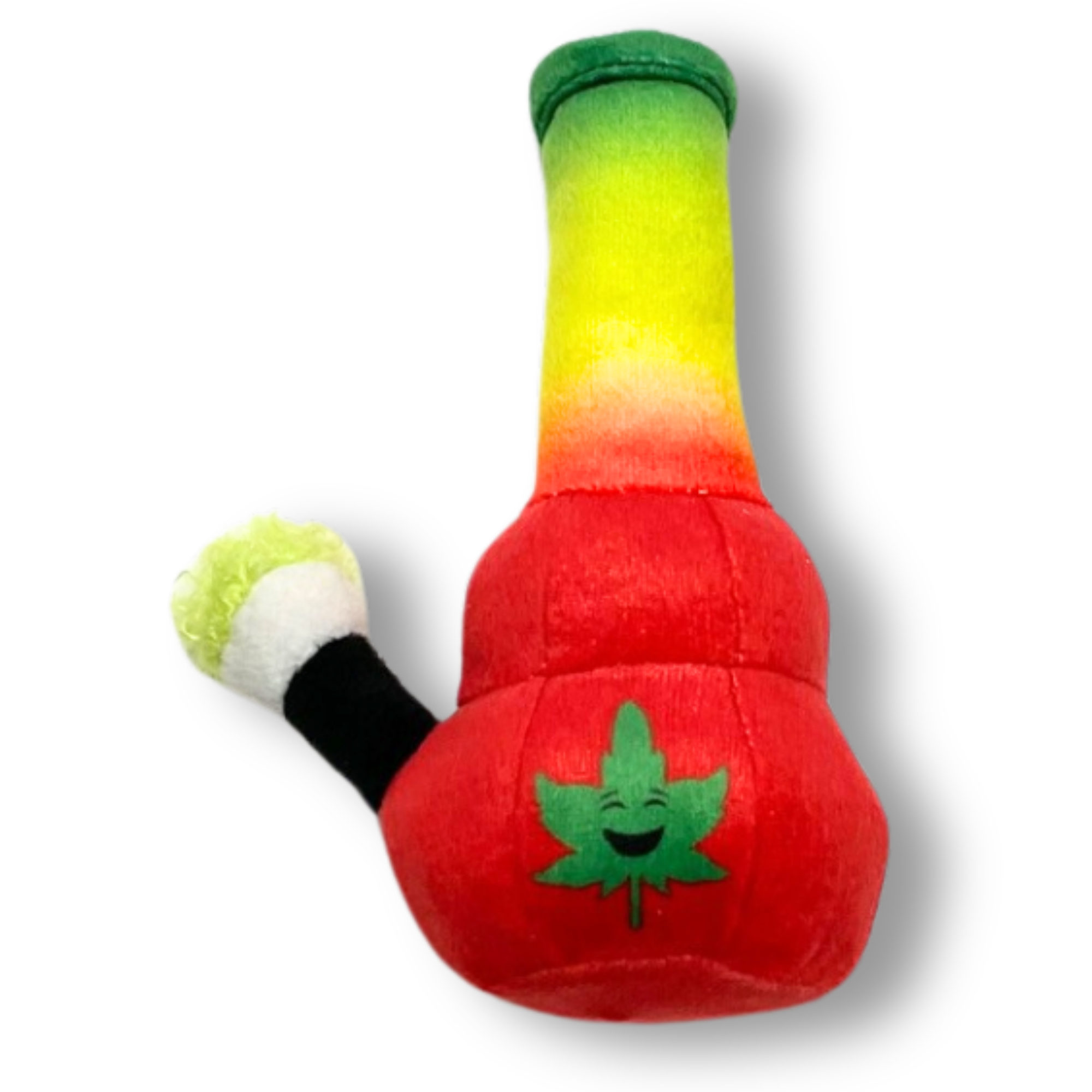 Lil Bo da Bong- Parody Plush Rasta Color Catnip Cat Toy - 5" Main image
