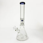 16" Color-Accented Glass Water Bong with Percolator.