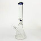 16" Color-Accented Glass Water Bong with Percolator.