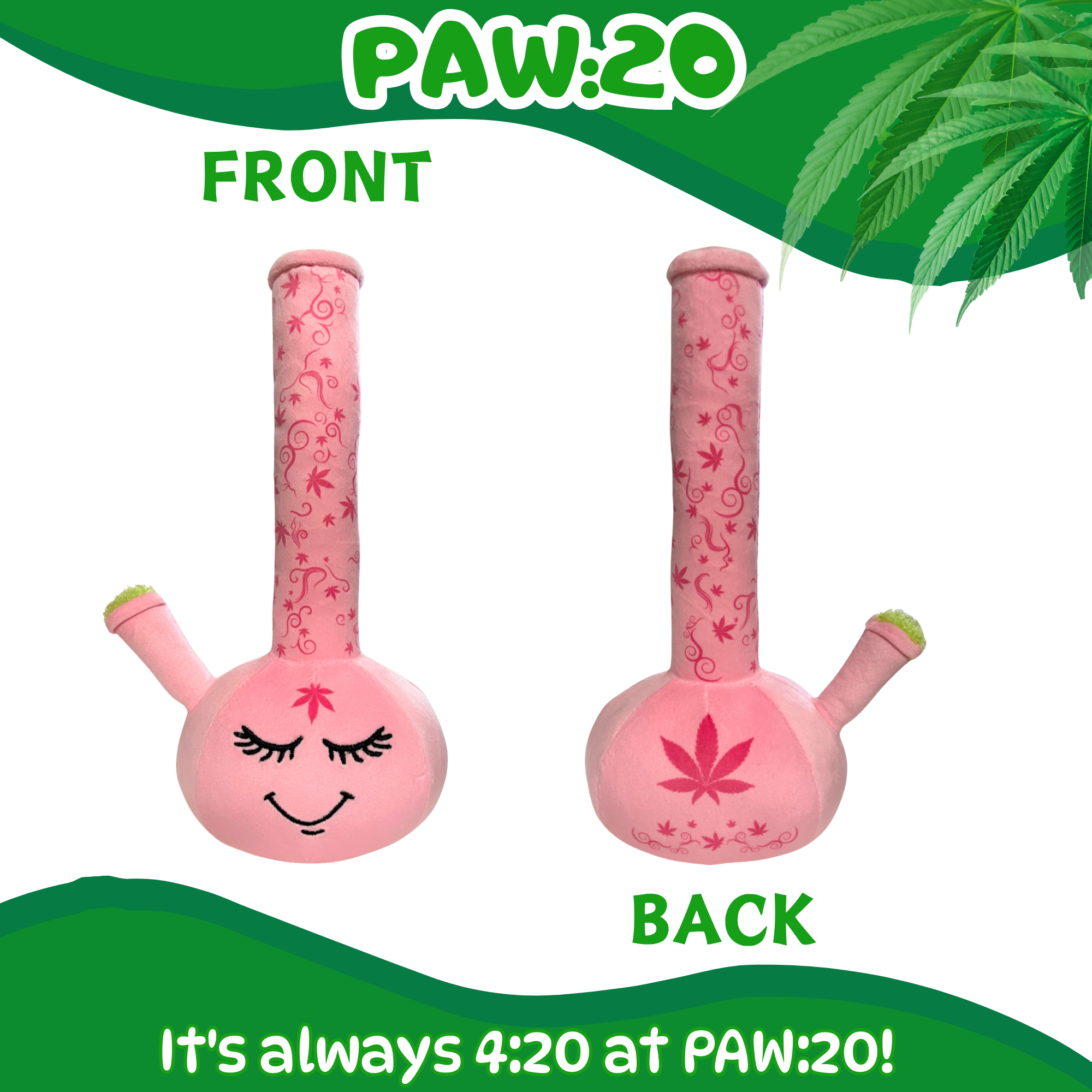 Harmony Bong - Parody Plush Squeaky Dog Toy - 10"