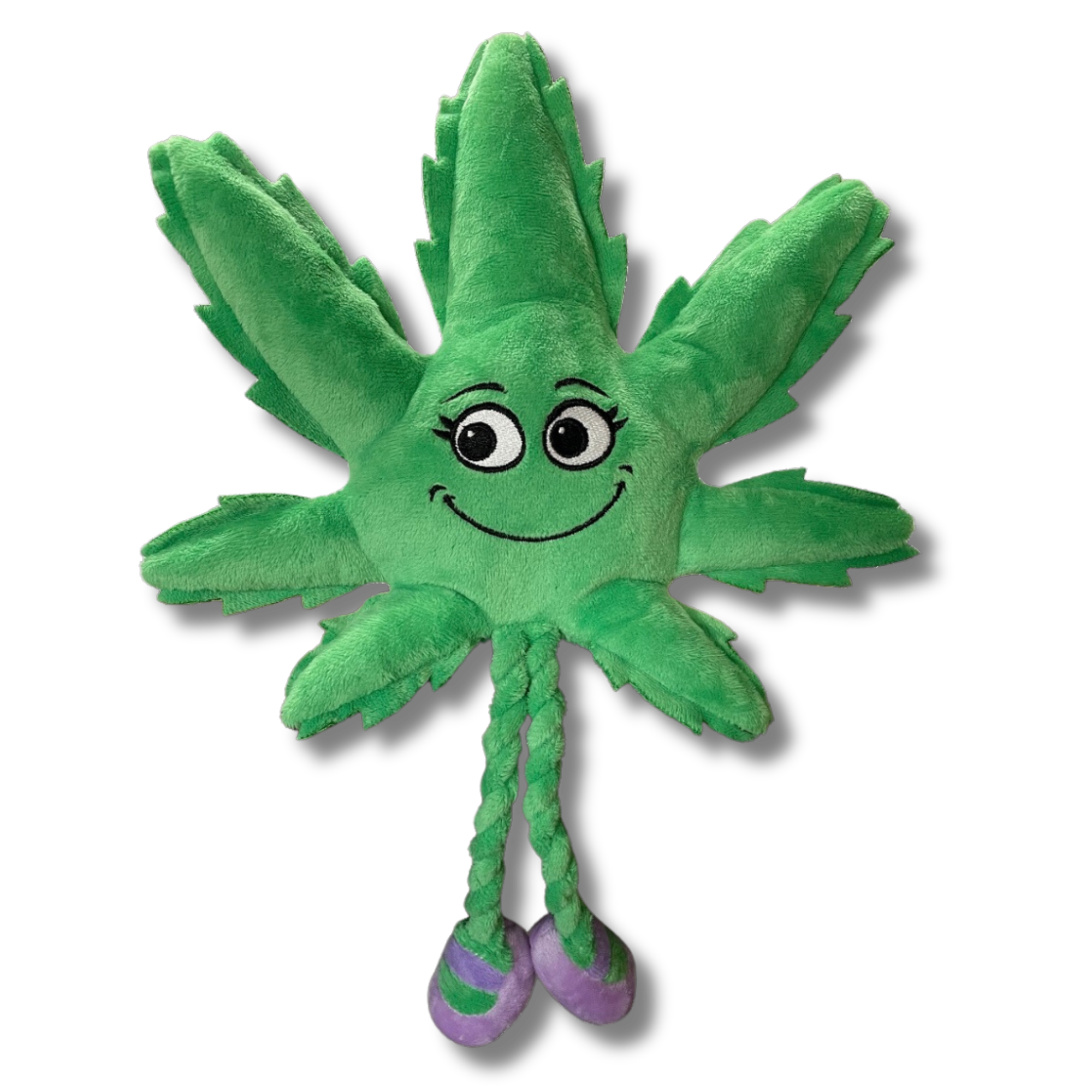 Mary Jane the Marijuana Leaf - Squeaky Dog Toy & Shelf-Sitter Plushie - 13" Main image