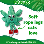 Lil' MJ the Marijuana Leaf - Plush Catnip Cat Toy - 6"