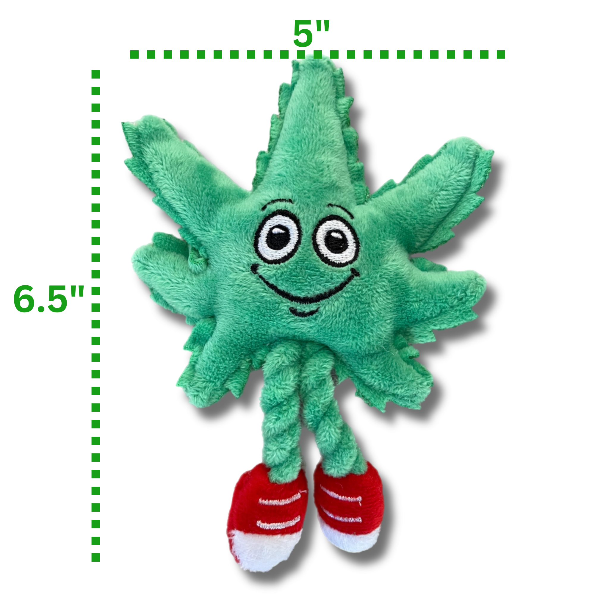 Lil' MJ the Marijuana Leaf - Plush Catnip Cat Toy - 6" Secondary image
