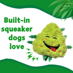 Bud the Weed Nug - Parody Plush Squeaky Dog Toy - 6"