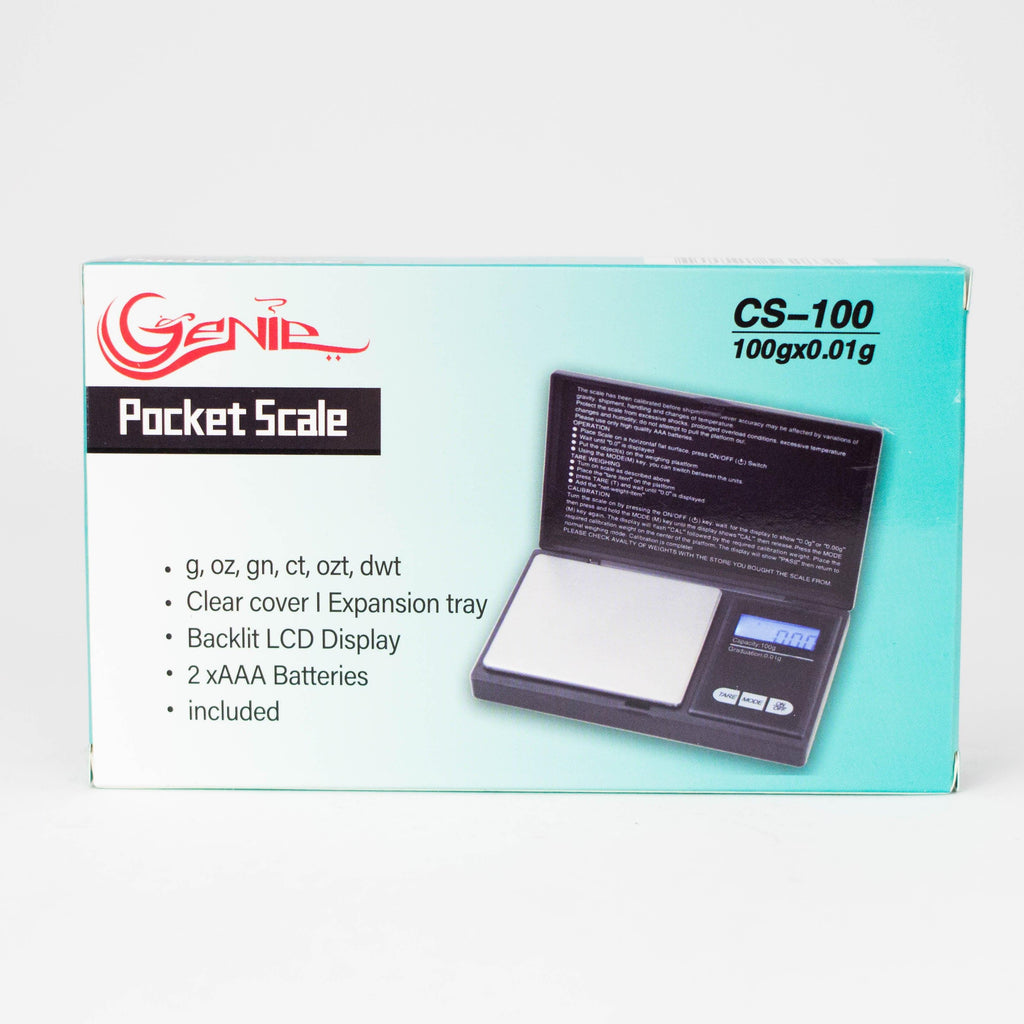 Genie | CS-100 Pocket Scale – 100g × 0.01g.