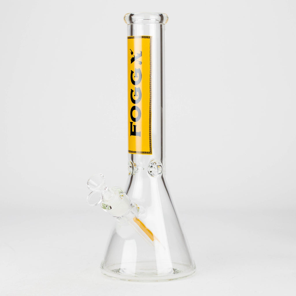 FOGGX | 14" Glass Water Pipe – 7mm Thick [FT590].