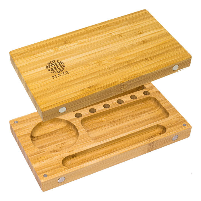 Maze | Back Tuck Bamboo 10X10 Rolling Tray Main image