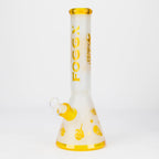 FOGGX | 14" Sandblasted Frosted Small Skull Beaker Glass Water Pipe – 7mm Thick [FT1649ATS]