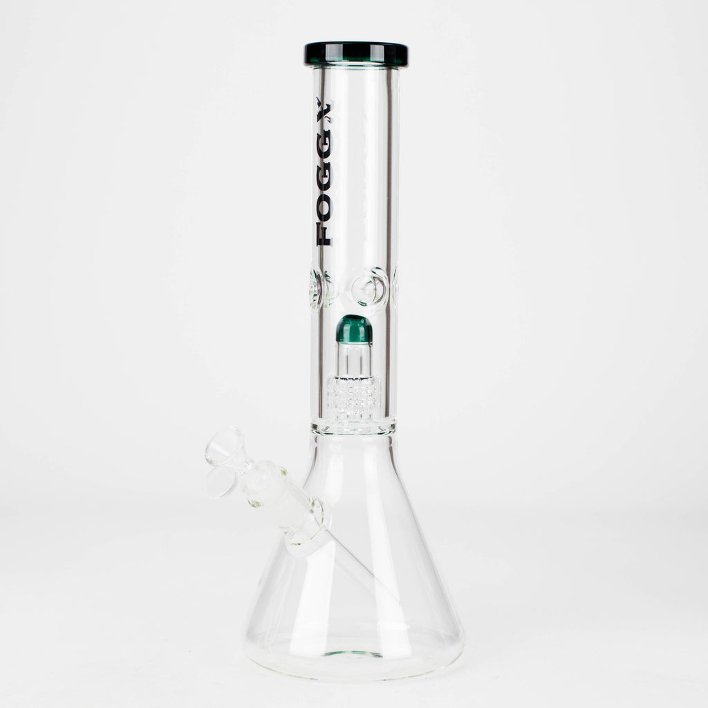 FOGGX | 14" Glass Water Pipe with Percolator [FT187]