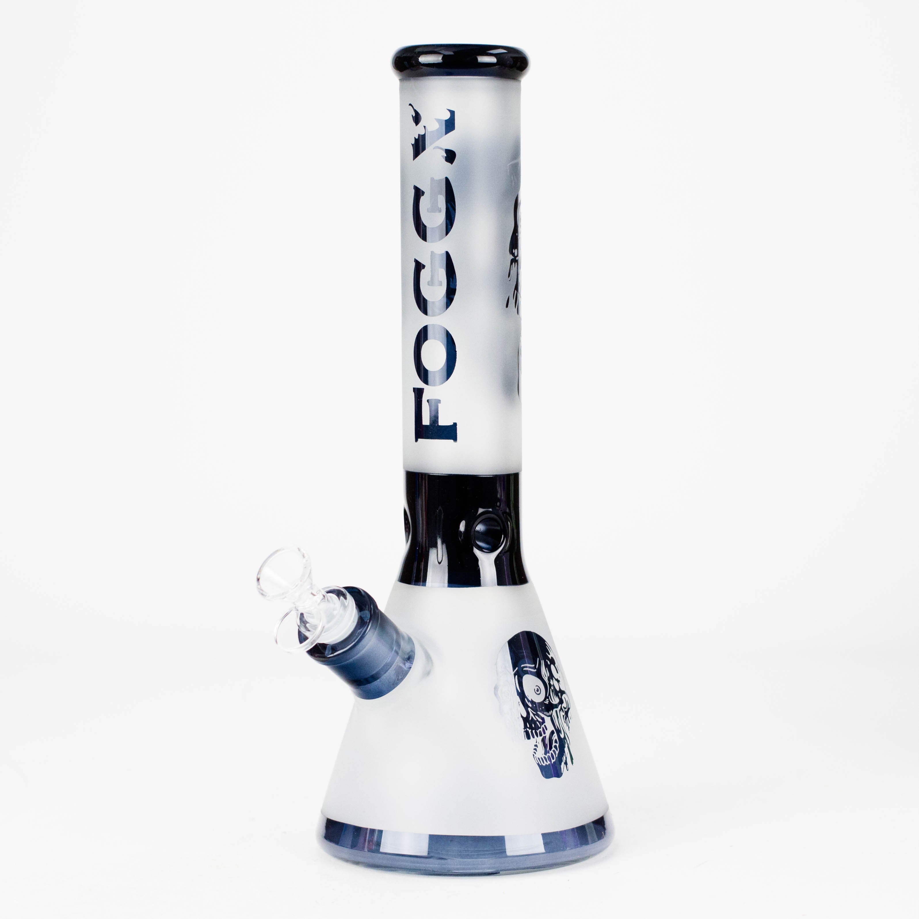 FOGGX | 14" Sandblasted Frosted Big Skull Beaker Water Pipe – 7mm Thick [FT1648ATS] Secondary image