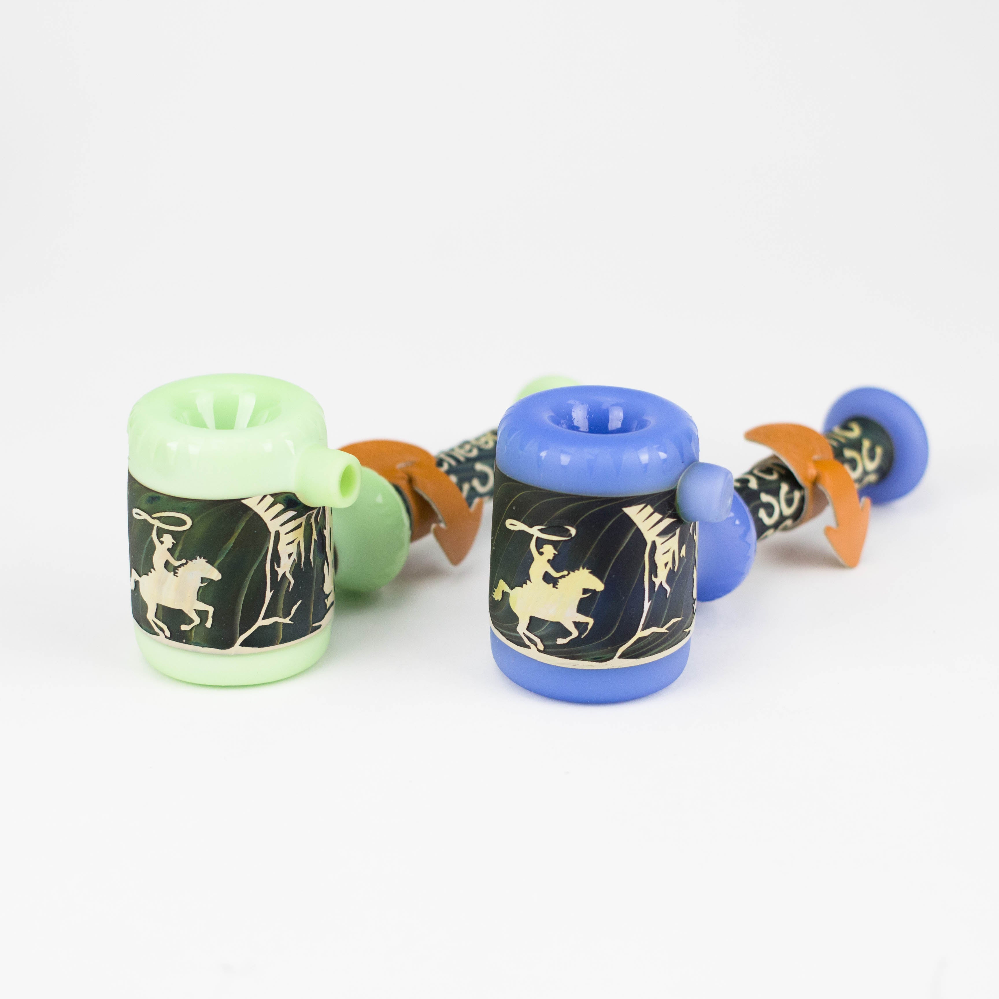 Cheech | 6" Sandblast Hand Pipe – CH-PIPE-249 (Assorted Colors)