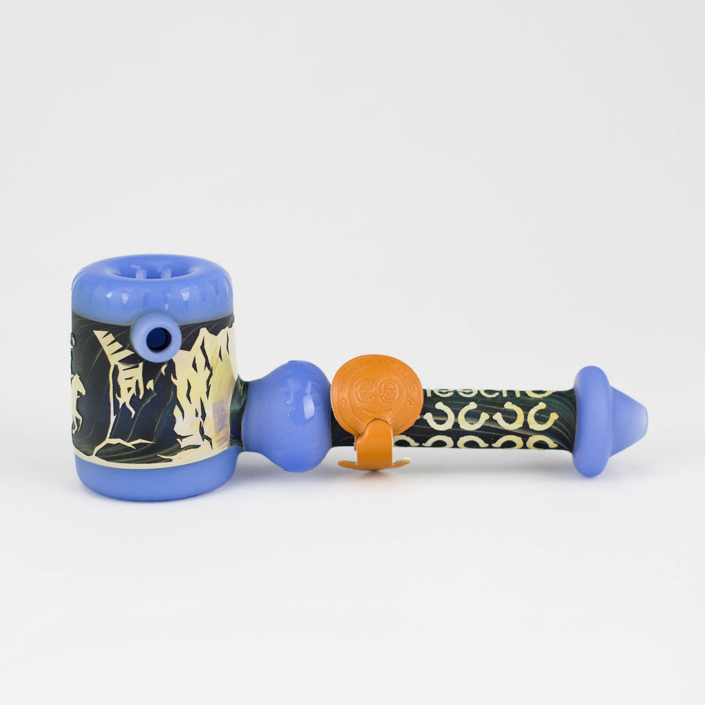 Cheech | 6" Sandblast Hand Pipe – CH-PIPE-249 (Assorted Colors)