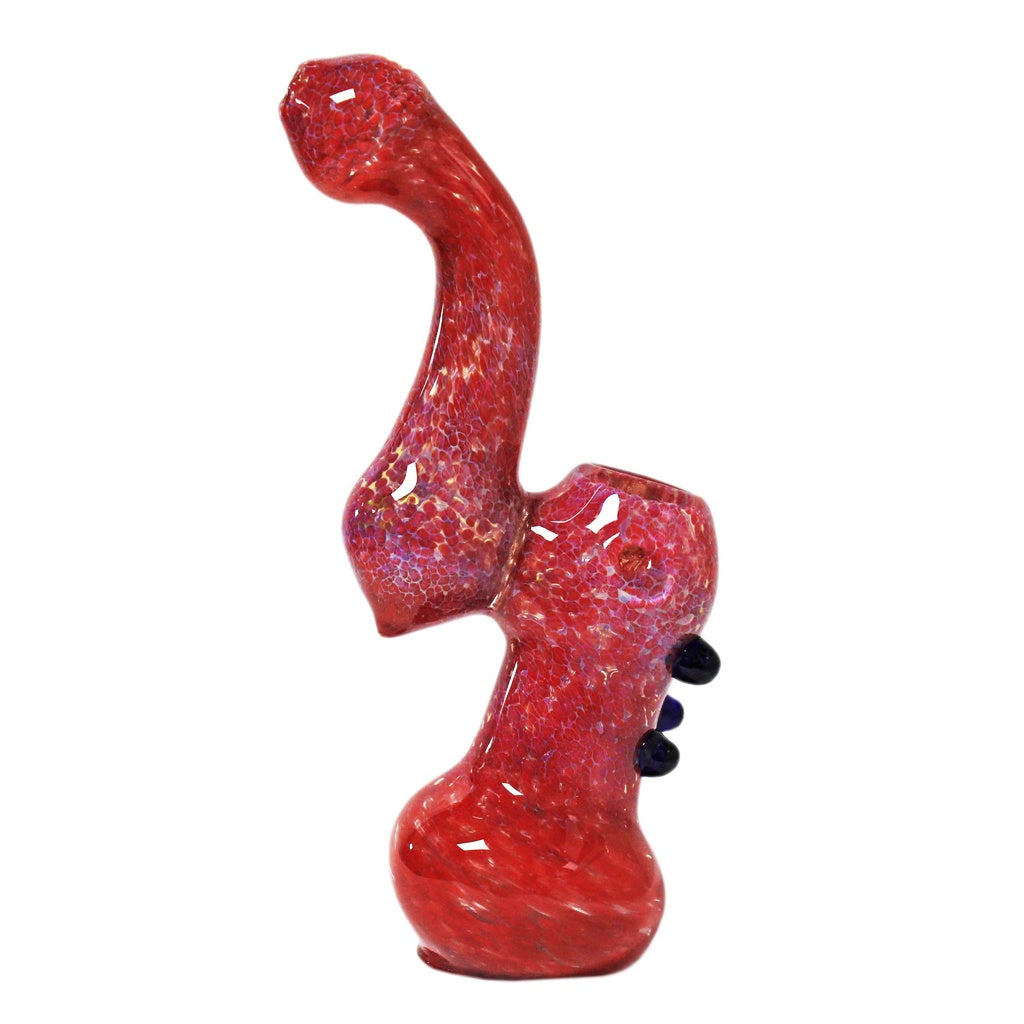 Genuine Pipe Co | 6" Stand Up Glass Bubbler-Red Aztec Secondary image