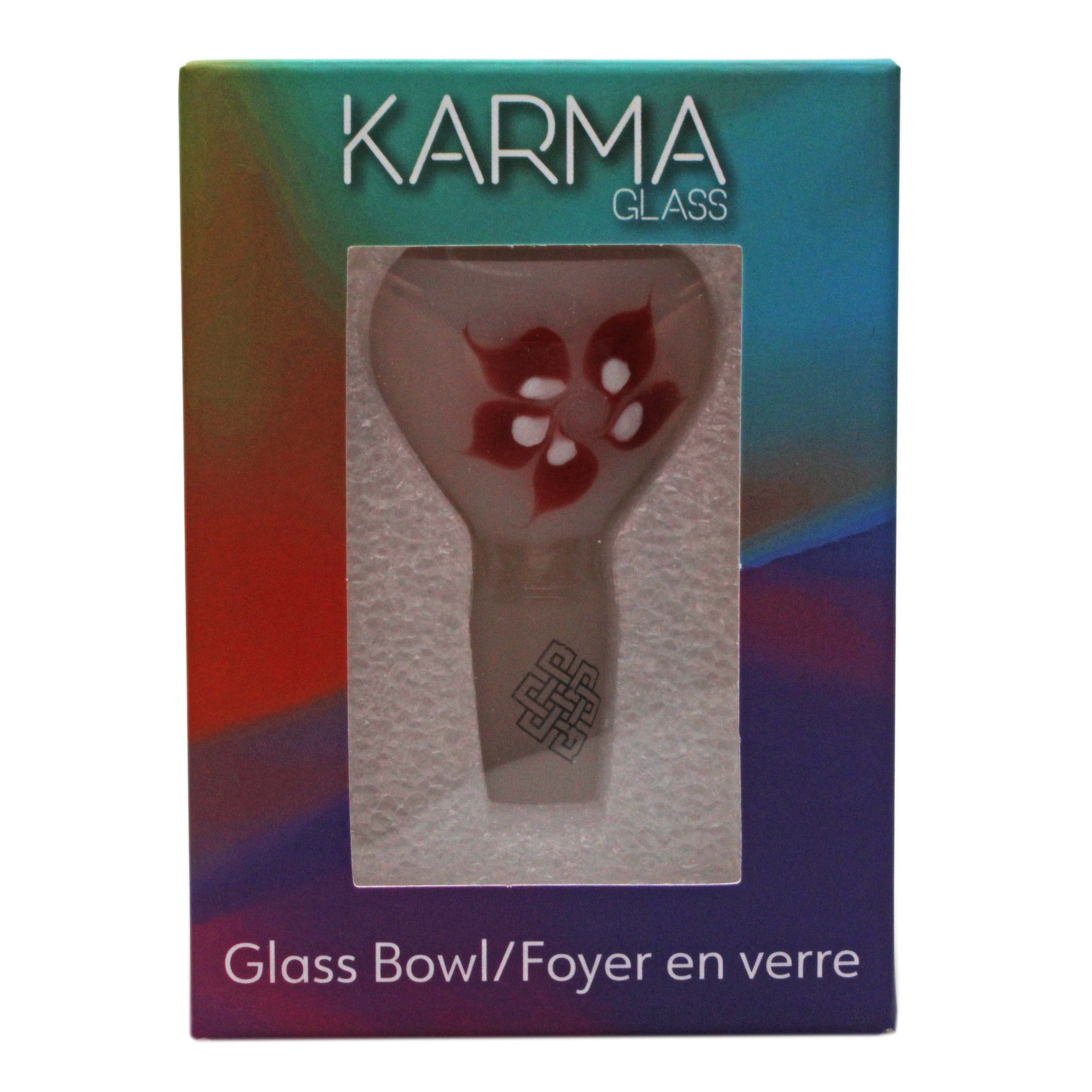 Karma | 14mm Flower Glass Bowl (Red) Secondary image