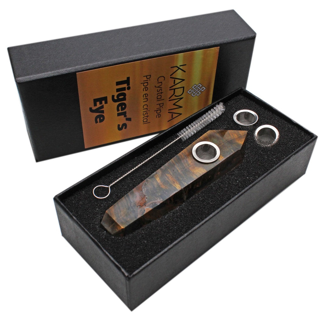Karma | Tiger's Eye Crystal Pipe Secondary image
