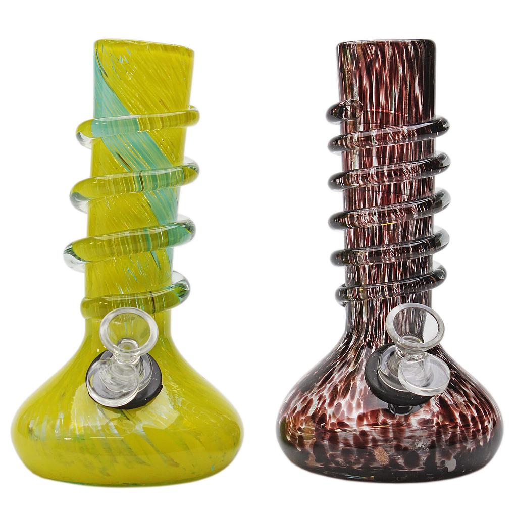 Genuine Pipe Co | 8" Oval Base Premium Softglass Bong Main image