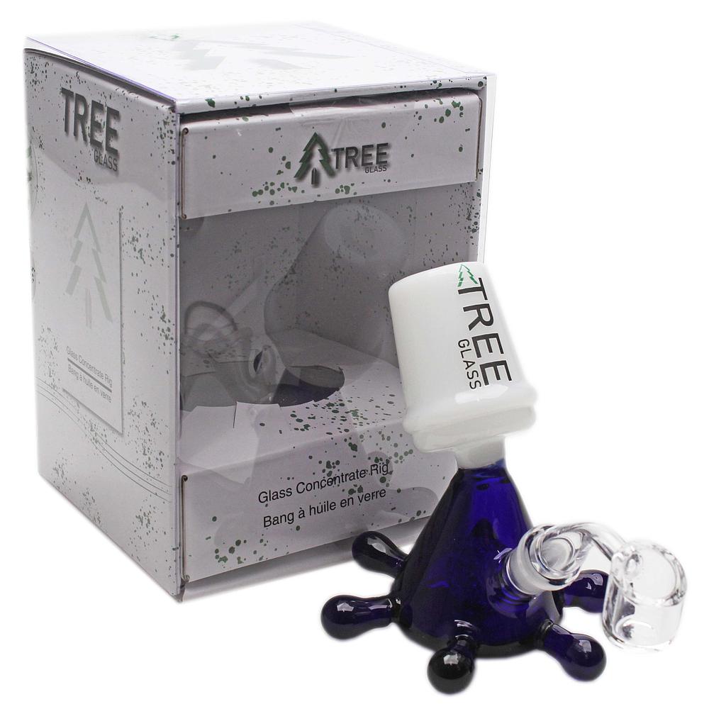 Tree Glass | 5" Splash Cup with Banger Glass Rig  (Blue) Secondary image