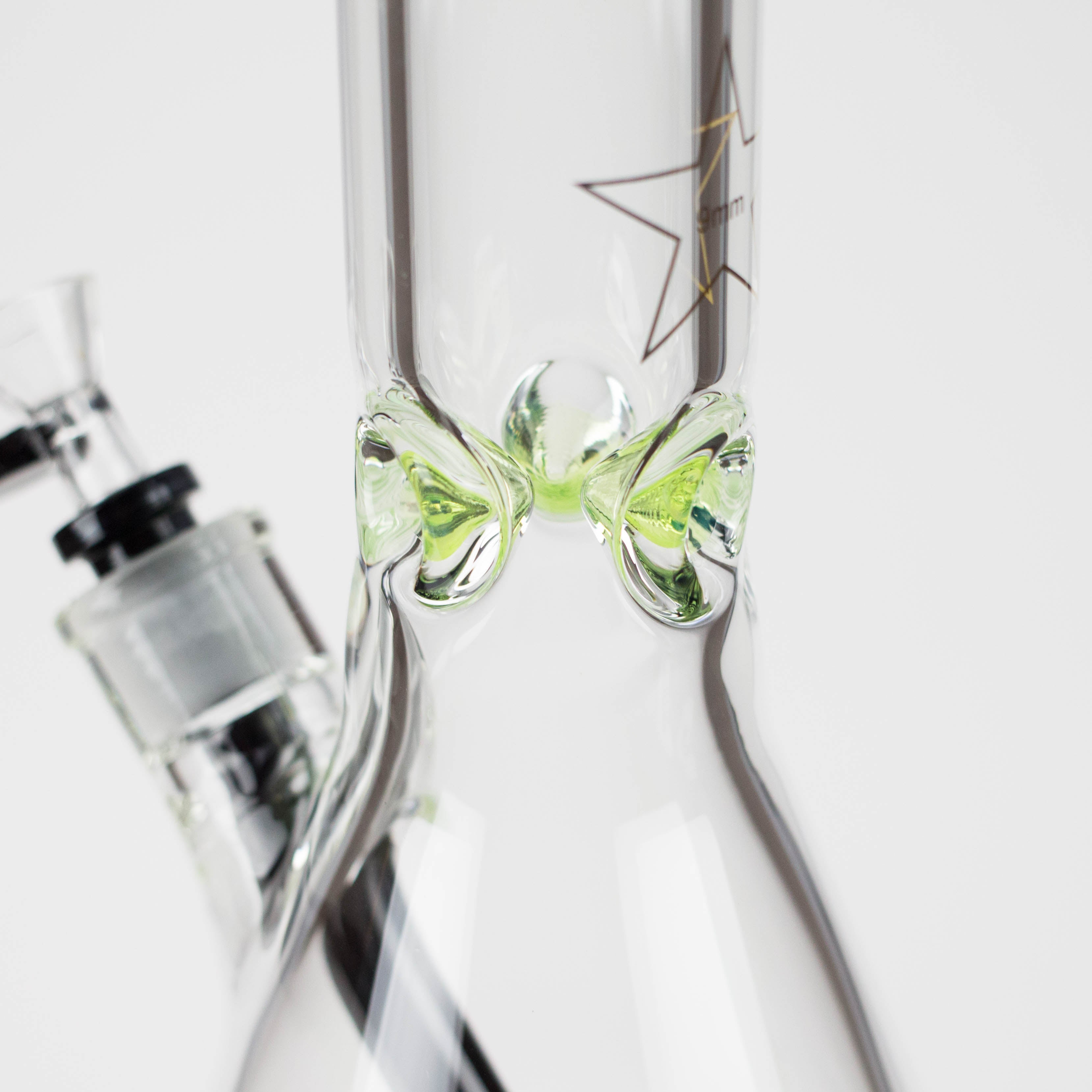 Spark  | 18" 9 mm glass water bong with thick base