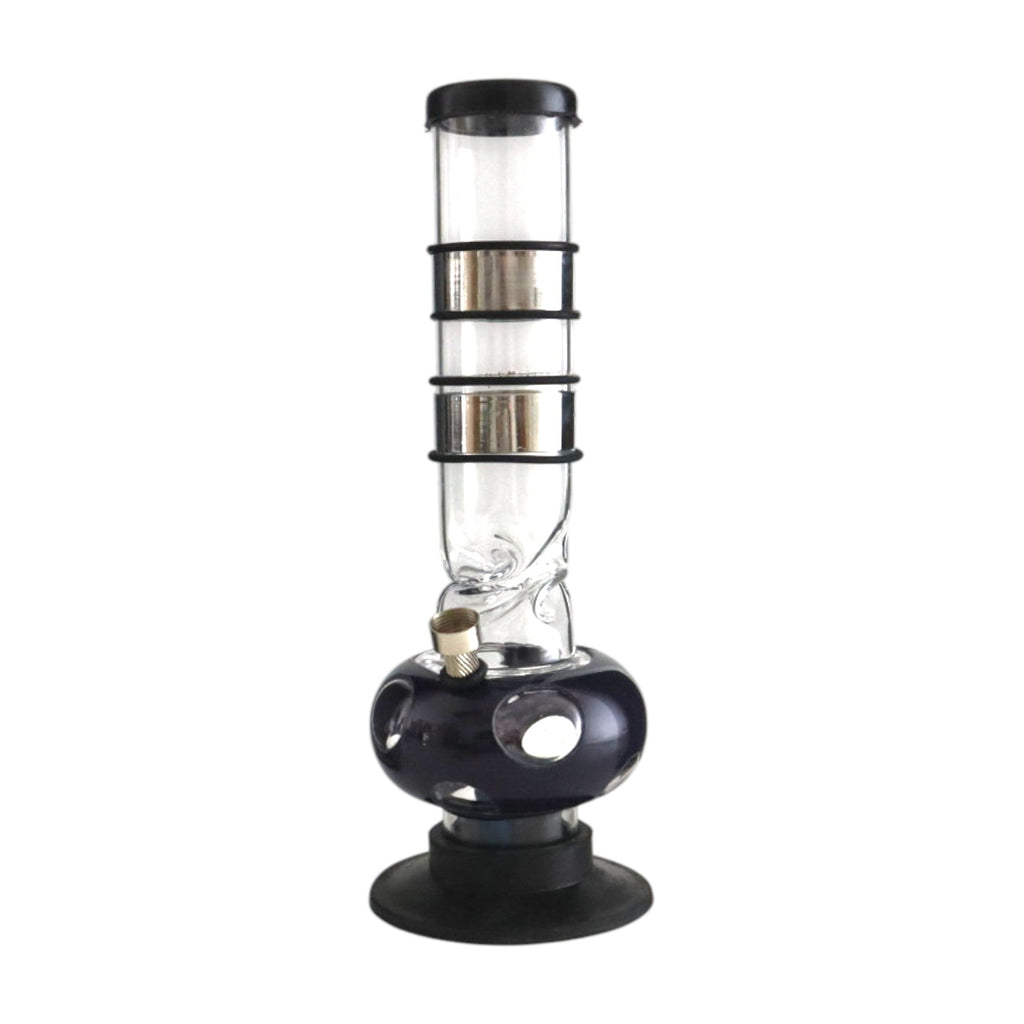 12" Acrylic Waterpipe with Detachable Metal Slider- 2pcs