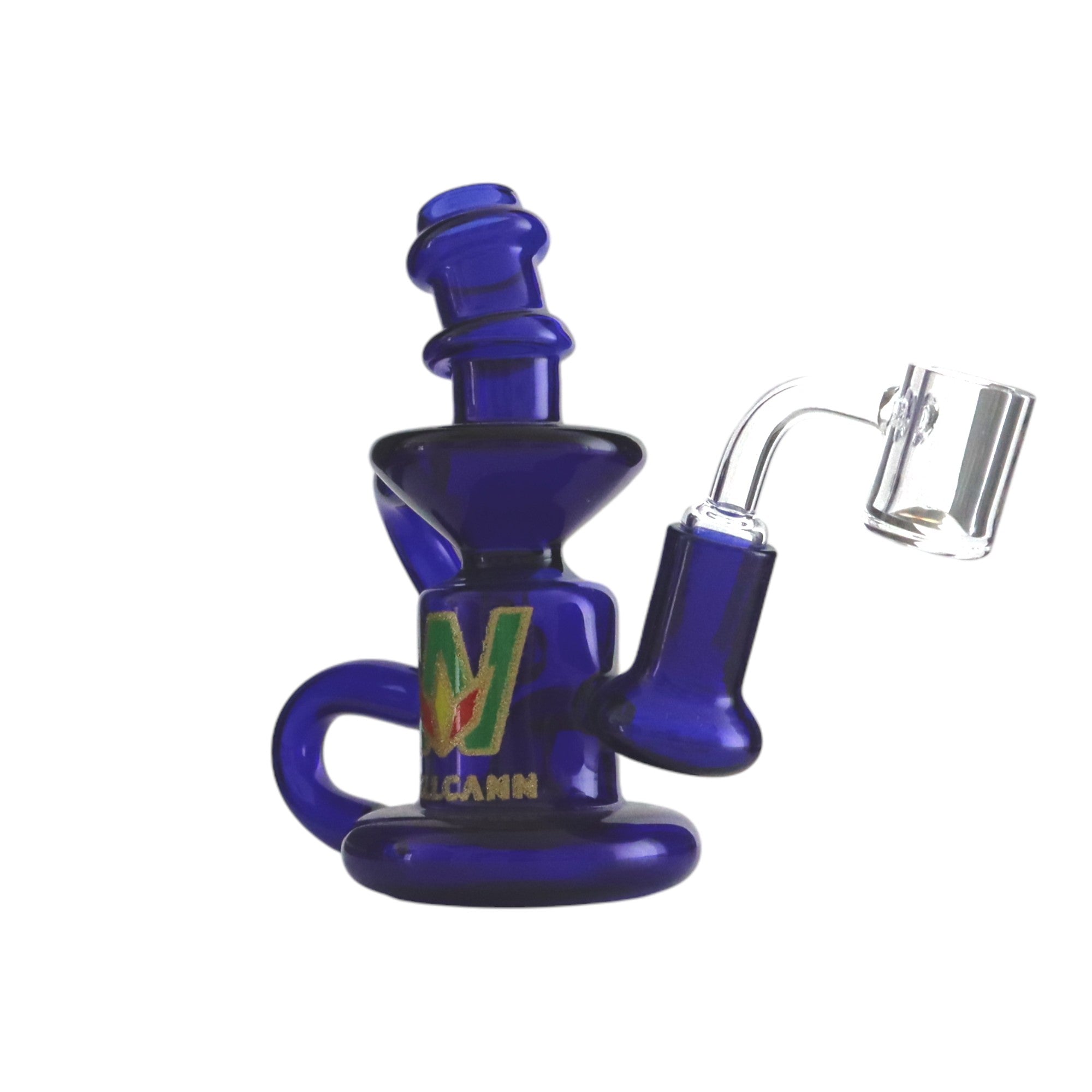 Wellcann | 5" Glass Dab Rig with Circ Perc – Includes Quartz Banger Secondary image