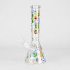 10" Glass Beaker Bong – Lollipops Design (Glow in the Dark)