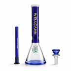 WELLCANN | 15" Thickened Base Geometric Beaker Glass Bong