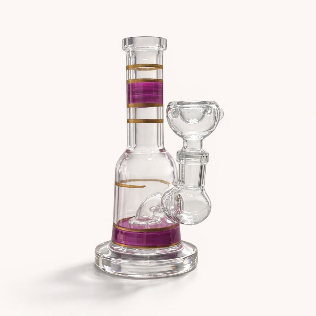 Mini Crown 6” Circ Perc Glass Bong Secondary image