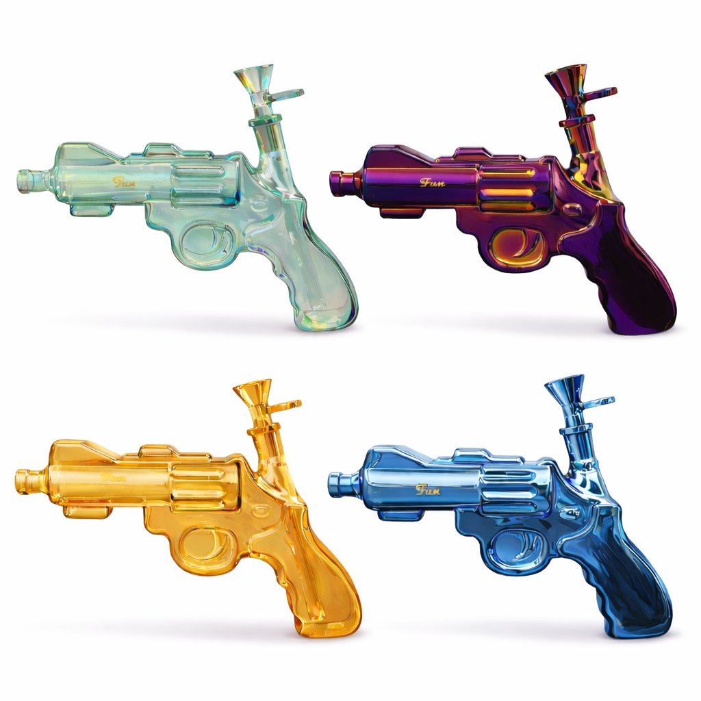 Fortune | 8″ Electroplated Revolver Waterpipe Main image