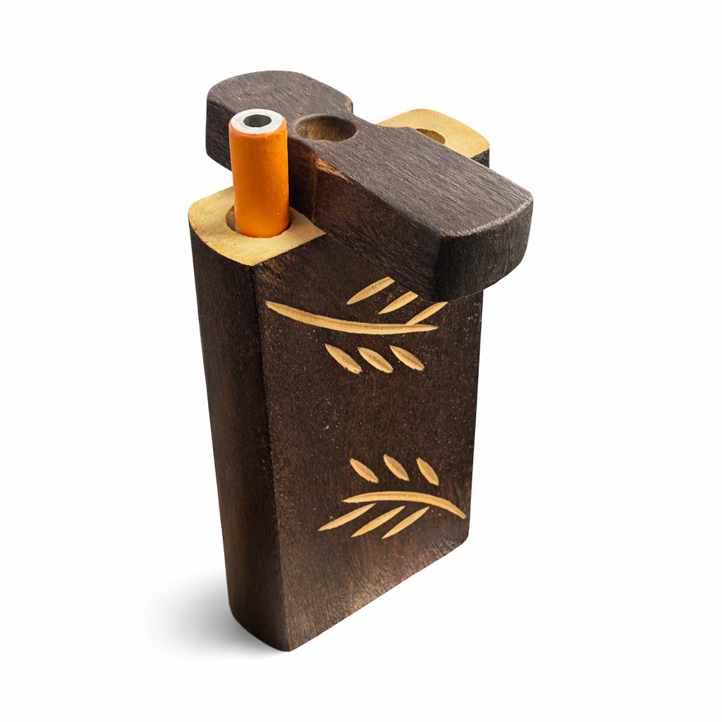 Wooden Dugout Set with One Hitter – Assorted Carved Designs Secondary image