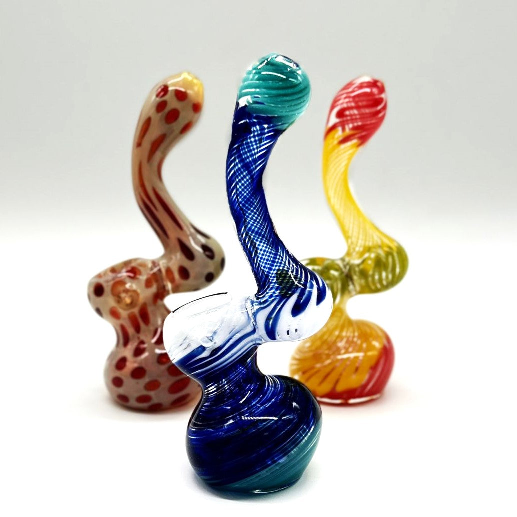 Glass mini bubbler 5" Assorted design Main image