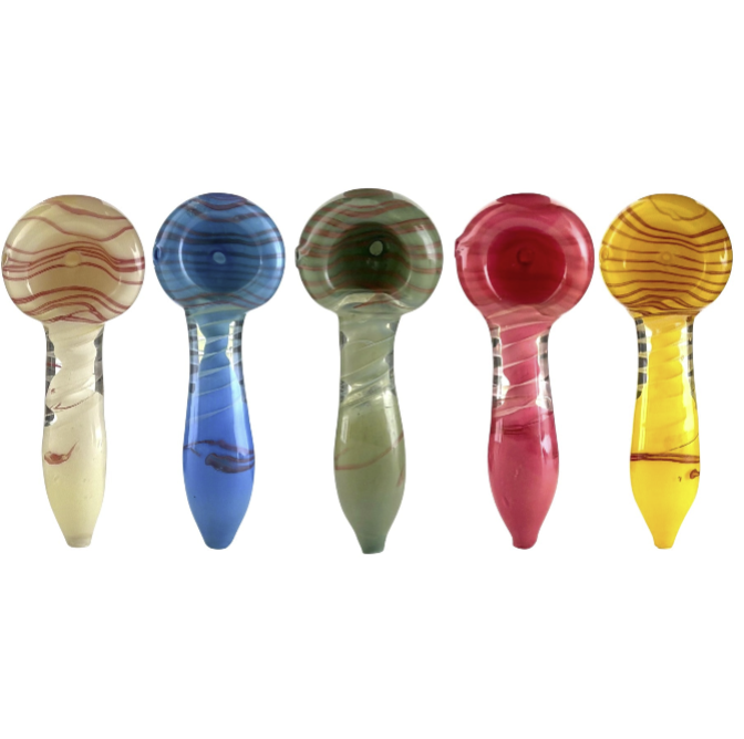 3" Glass Hand Pipe – Assorted Colors-2CT Main image