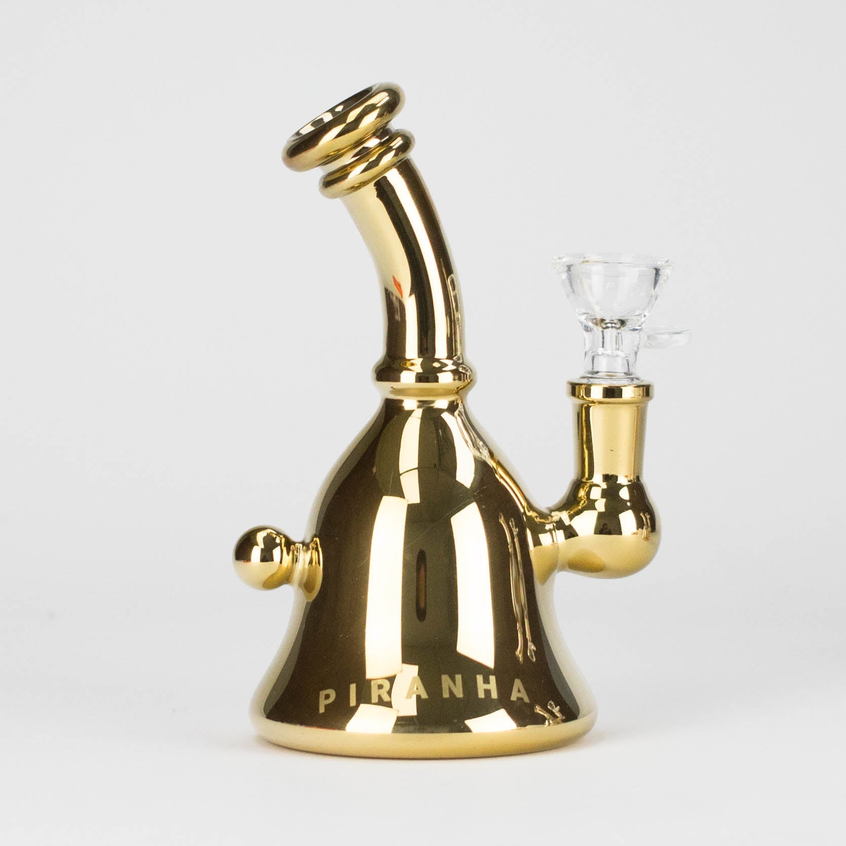 Piranha | 6" 24k Gold Dab Rig with Bowl Main image
