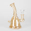 Piranha | 6" Electroplated Champagne Dab Rig with Bowl