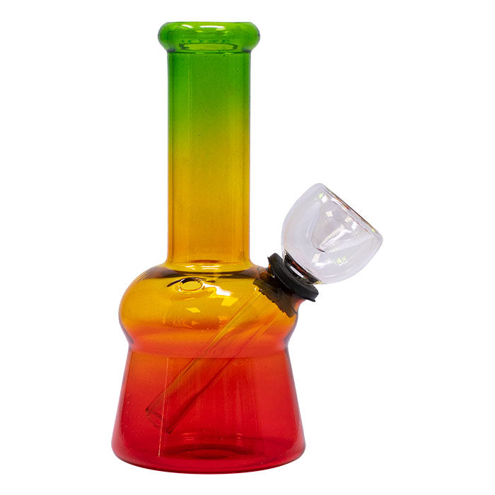 5" Rasta Colored Cylindrical Medium Glass Bong Secondary image