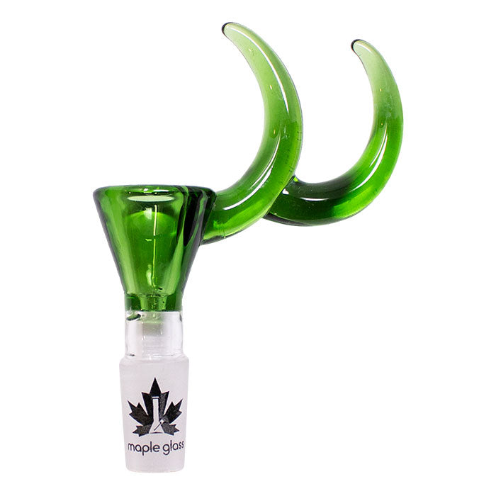 Maple Glass | Double Dizzy Horn Bowl 14mm Secondary image