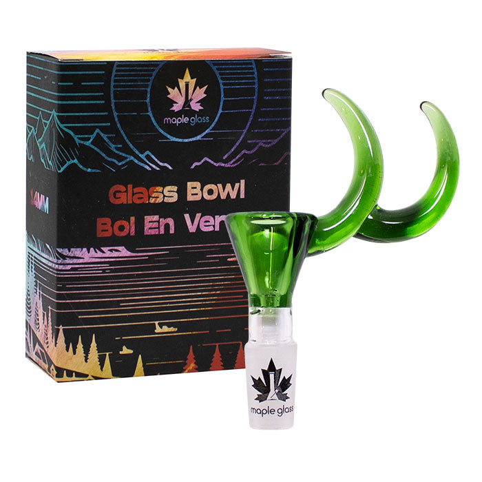 Maple Glass | Double Dizzy Horn Bowl 14mm Main image