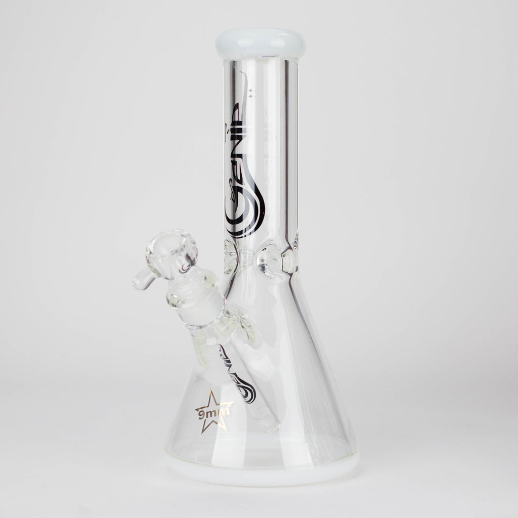 Genie | 12" Classic Beaker Bong – 9 mm Thick Clear Glass ( F7-001 )
