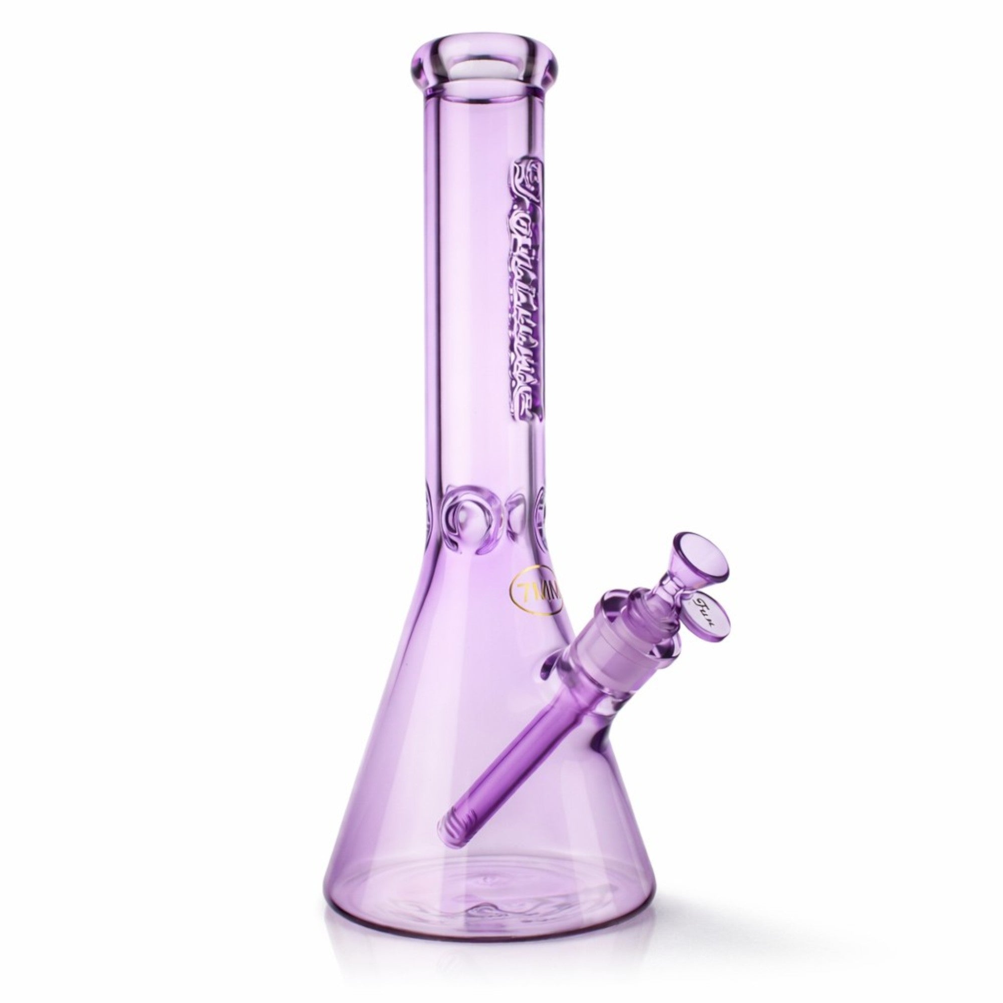 Fortune | 14" 7mm Engraved Color Beaker Bong Secondary image