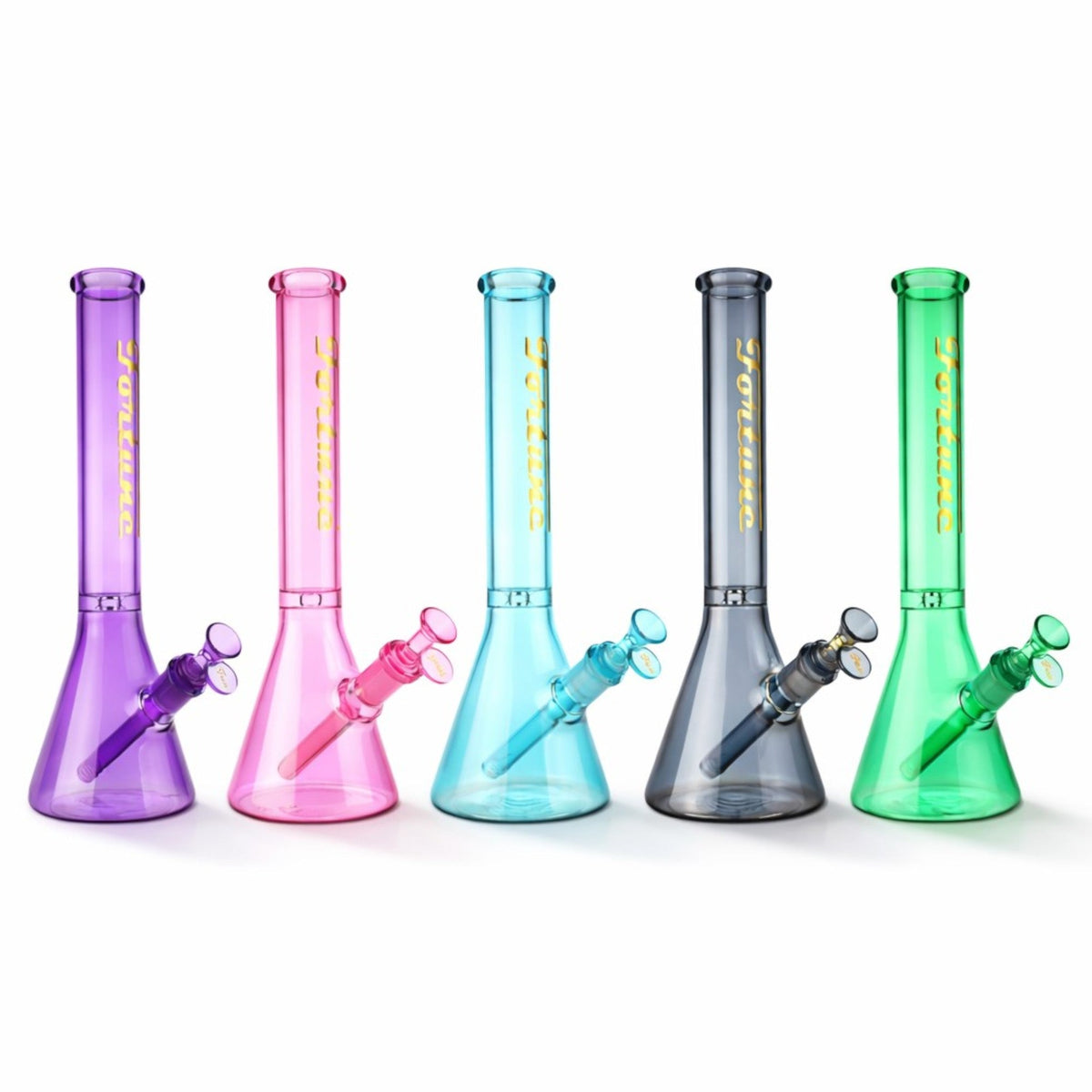 Fortune| 14" 5mm Beaker Bong w/ Disk Ice Catcher Main image