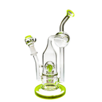 Pure Glass | 8" Solaris Inline Recycler 10mm - Flower and Dab