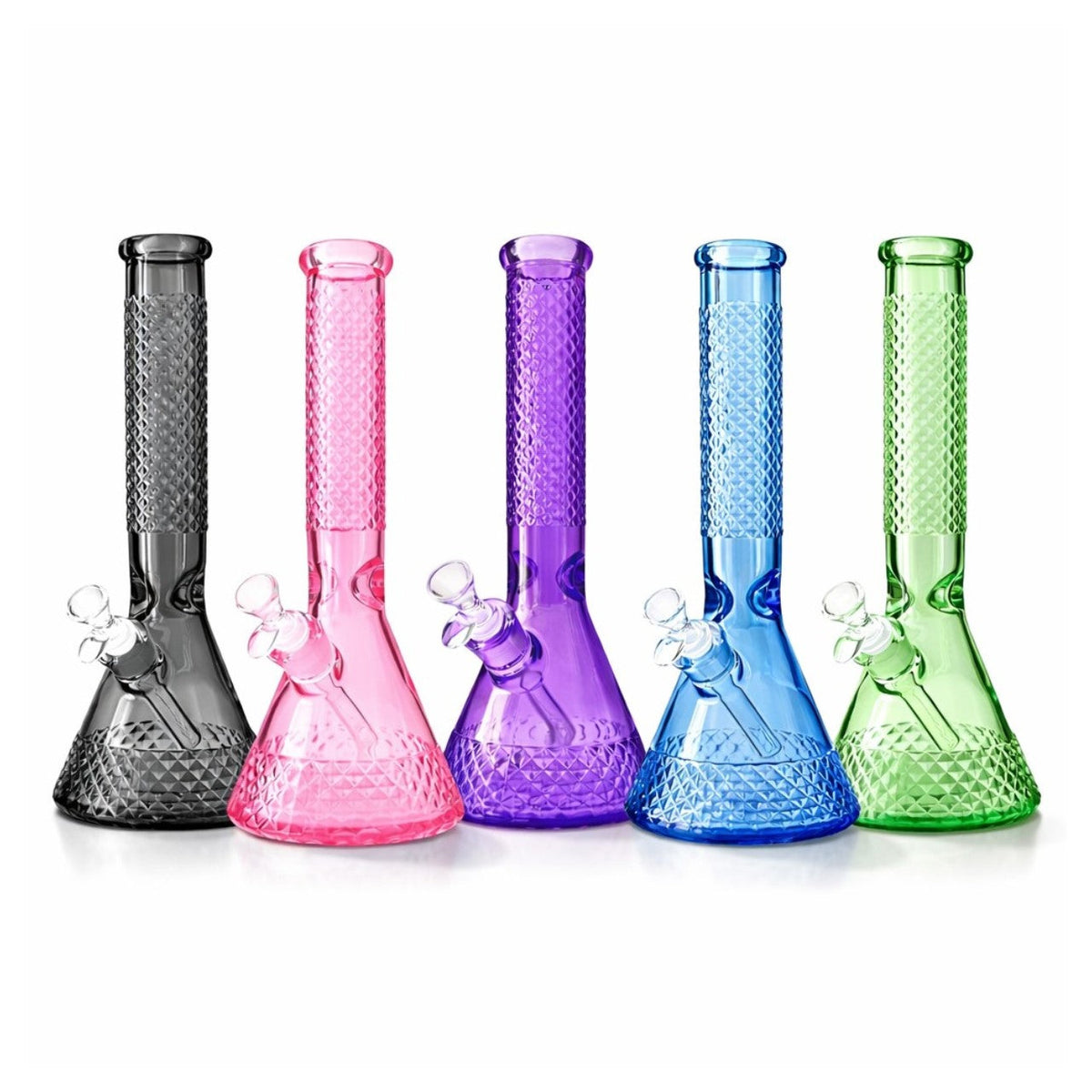 12.5” Diamond Beaker Bong – 7mm Thick Glass w/ Gift Box Main image