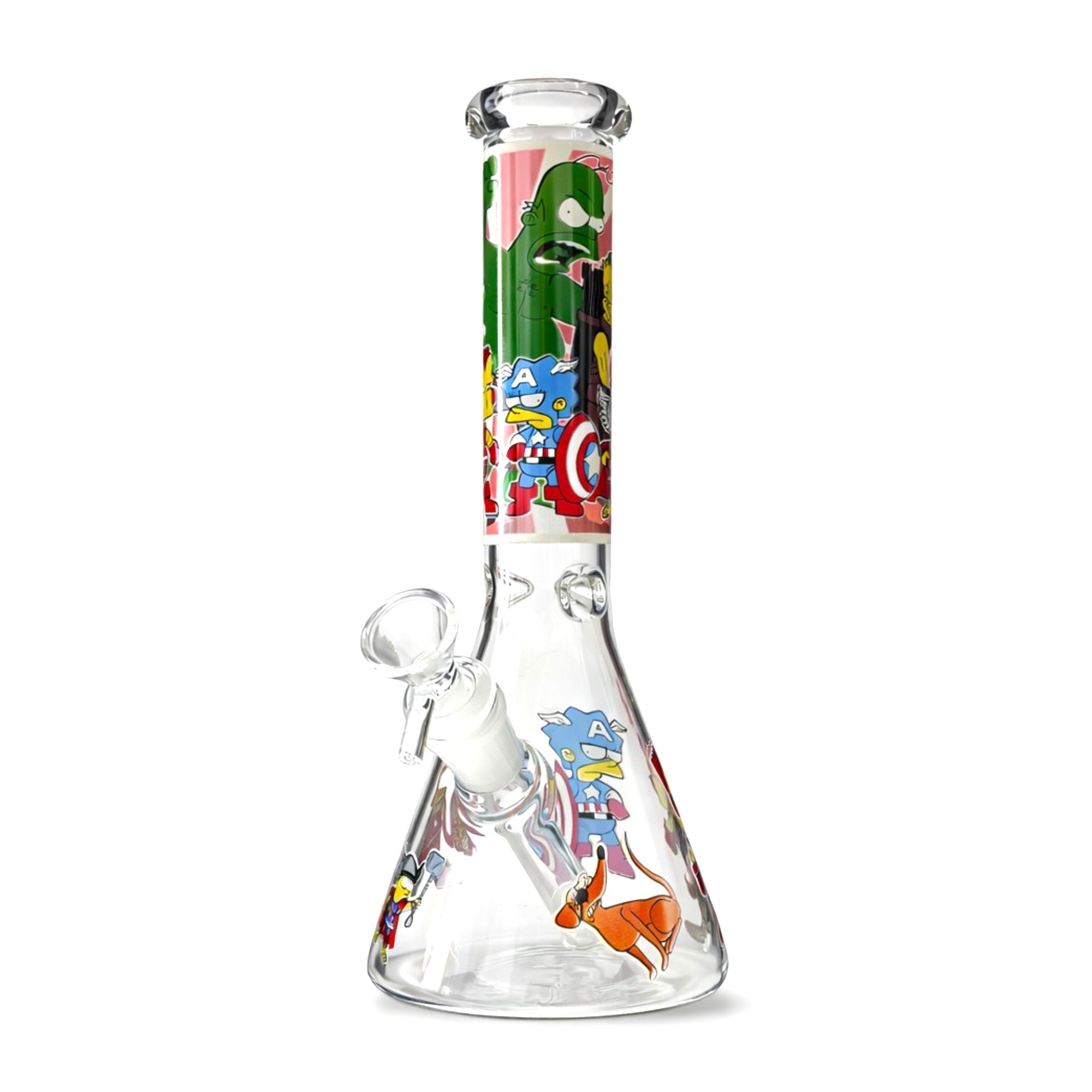 Chaos Collage 10” Graphic Beaker Bong Secondary image