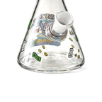 Chaos Collage 10” Graphic Beaker Bong