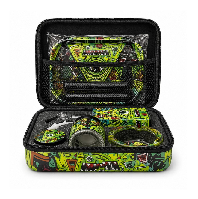 Juicy Box Smoking Set- Neon Triangle Terror Secondary image