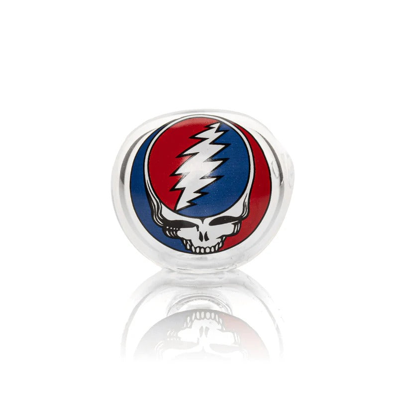 Grateful Dead x GEAR Premium® | 4.5" Steal Your Face Spoon Hand Pipe In Collectible Tin Secondary image