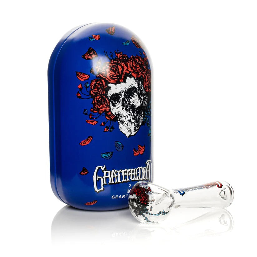 Grateful Dead x GEAR Premium® | 4.5" Bertha Spoon Hand Pipe In Collectible Tin Main image
