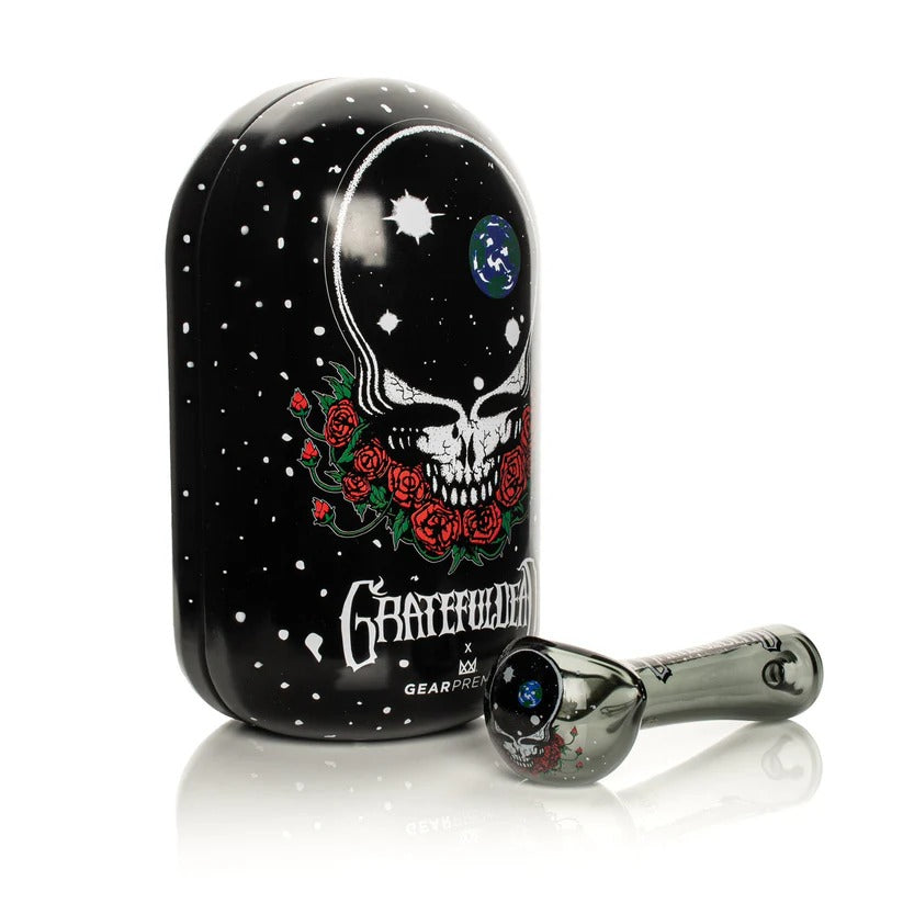 Grateful Dead x GEAR Premium® | 4.5" Space Your Face Spoon Hand Pipe In Collectible Tin Main image