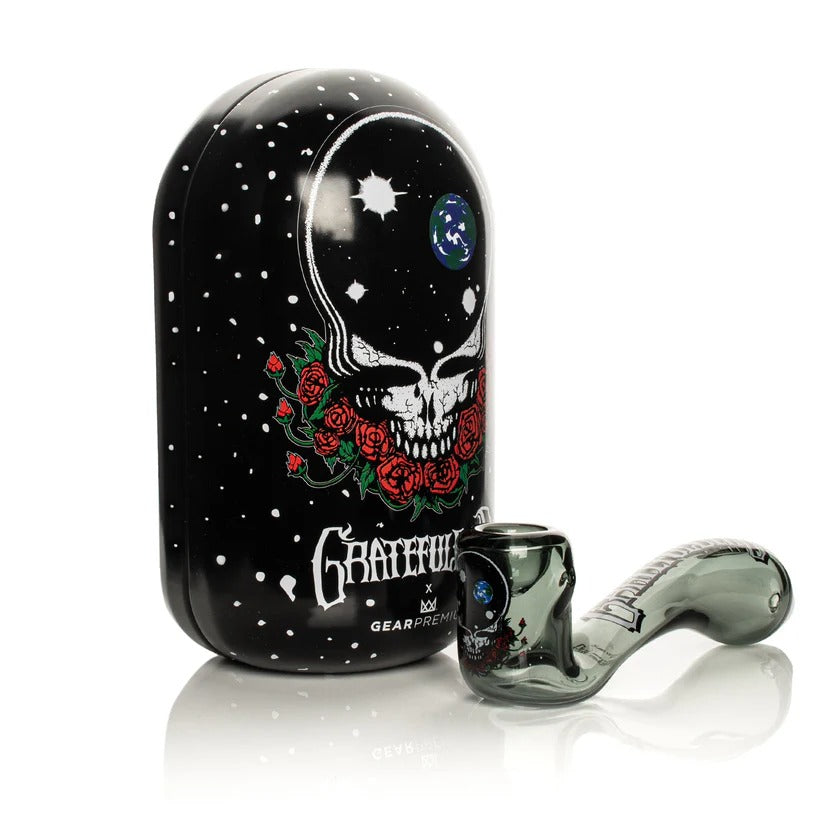 Grateful Dead x GEAR Premium® | 5.5" Space Your Face Sherlock Hand Pipe In Collectible Tin Secondary image